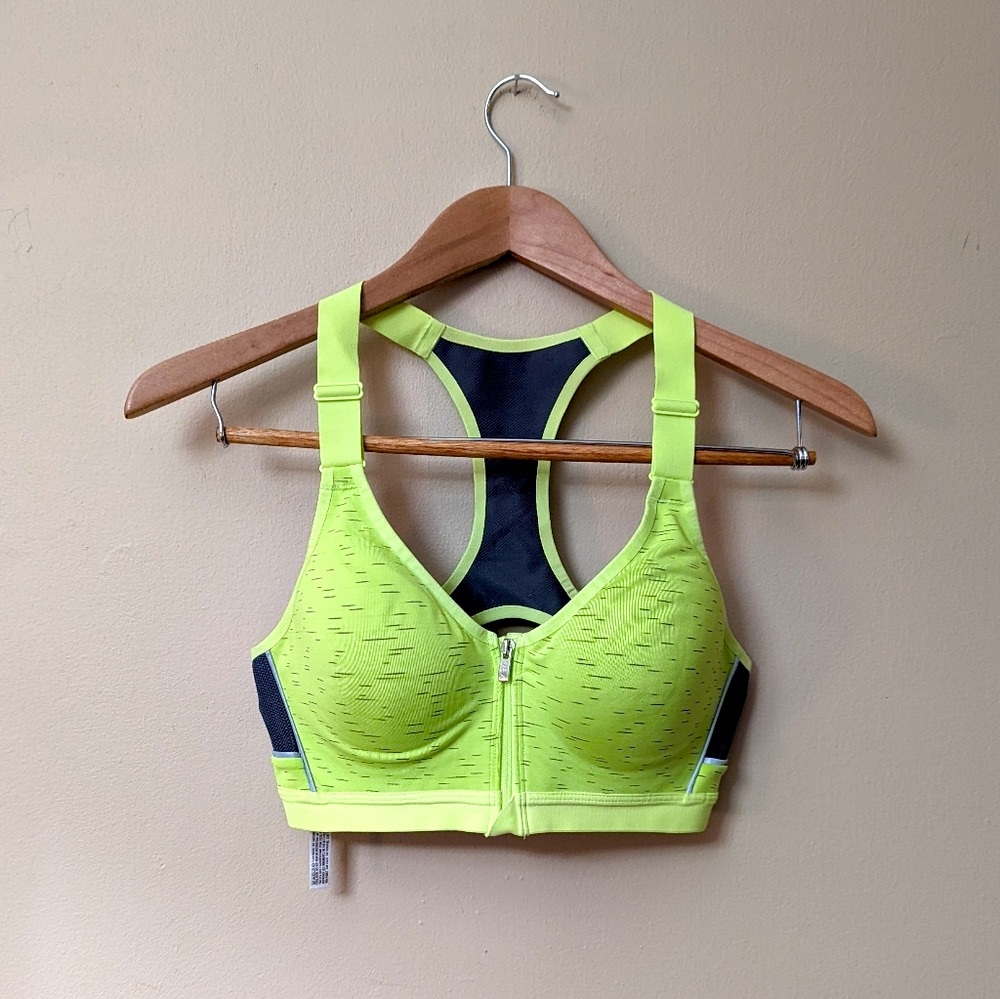 Y2K Victoria's Secret Knockout High Impact Front Close Sports Bra, Sz 34B